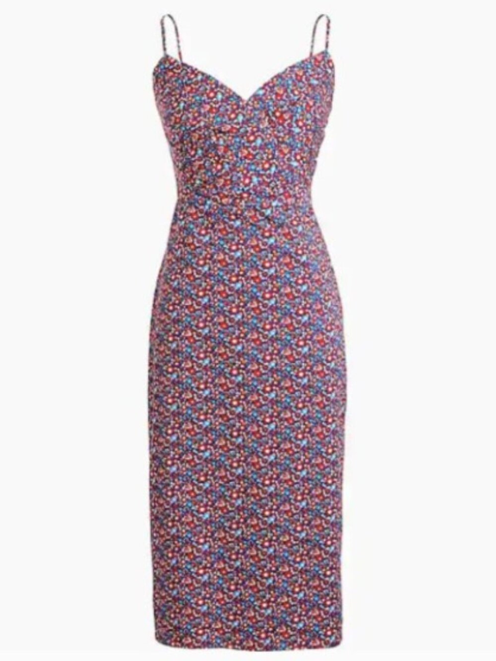 J. Crew Liberty Art 100% Cotton Floral Spaghetti Strap Dress - Size 10